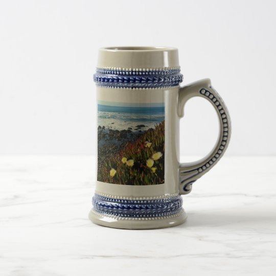 Coastal Flowers Beer Stein