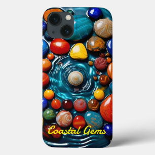 "Coastal Gems Unveiled" iPhone 13 Case