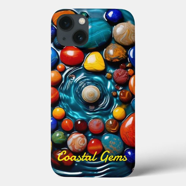 "Coastal Gems Unveiled" Case-Mate iPhone Case (Back)