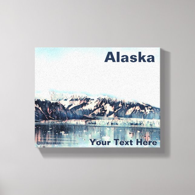 Coastal Glacier Canvas Print (Front)