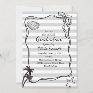 Coastal Graduation  Invitation