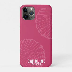 Coastal granddaughter nautical pink seashell iPhone 11 pro case