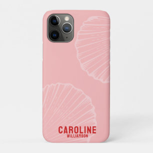 Coastal granddaughter nautical pink seashell iPhone 11 pro case