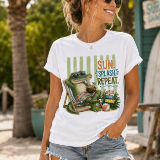 Coastal grandma gator pool day summer T-Shirt