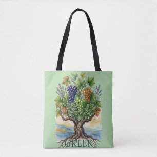 Coastal Greek Vineyards – Authenticity Rooted Tote Bag