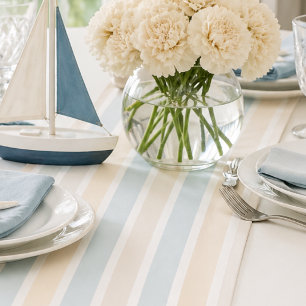 Coastal Hamptons Stripe Table Runner