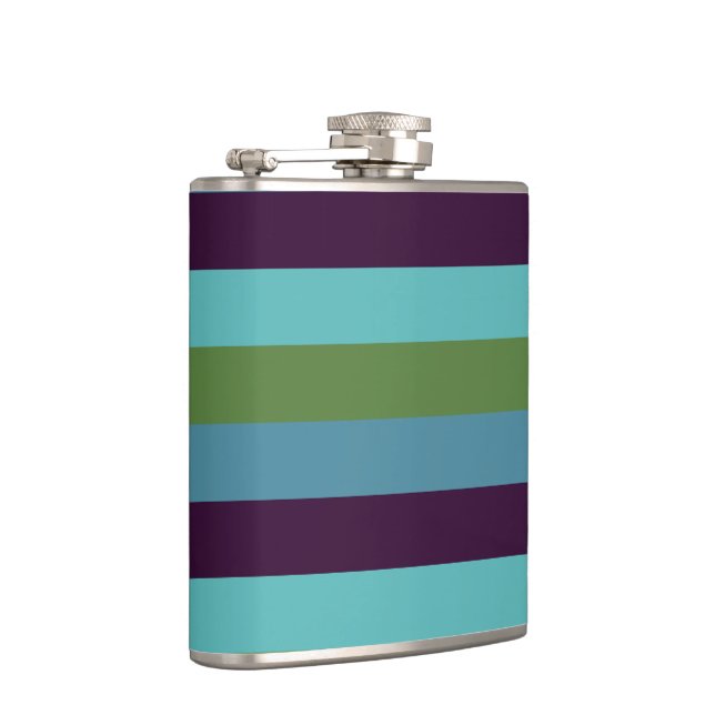 Coastal harmony stripes hip flask (Right)
