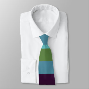 Coastal harmony stripes tie