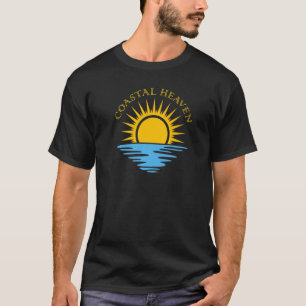 Coastal Heaven Sun Surf Ocean Tropical Oasis Premi T-Shirt