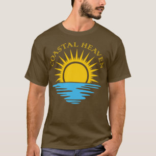 Coastal Heaven Sunrise Beach Ocean Surf Paradise T-Shirt