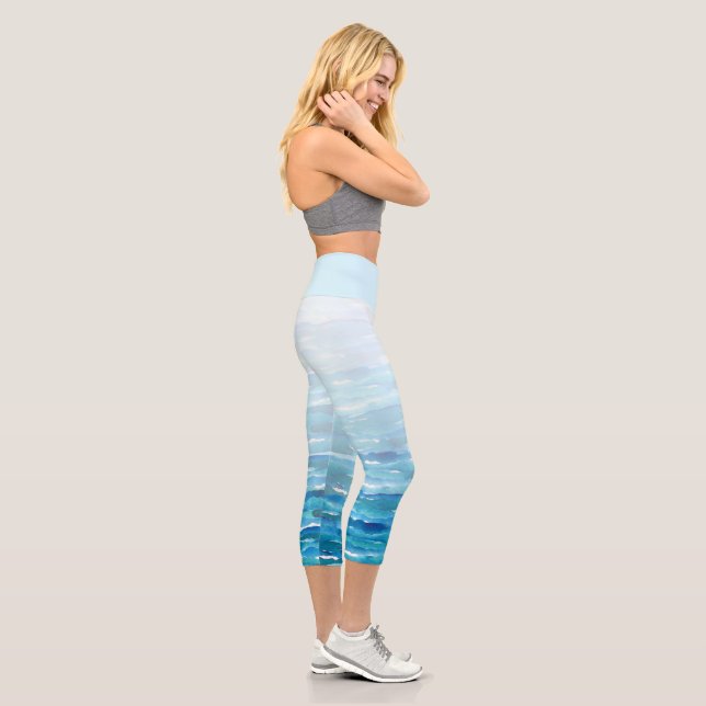 Coastal High Waisted Yoga Capris (Right)