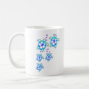 Coastal Honu Hawaiian Turtles Coffee Mug