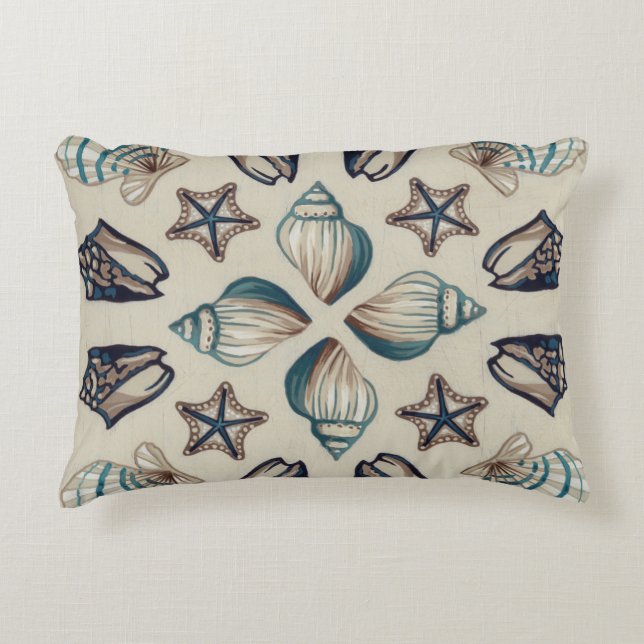 Coastal Kaleidoscope I Decorative Cushion (Front)