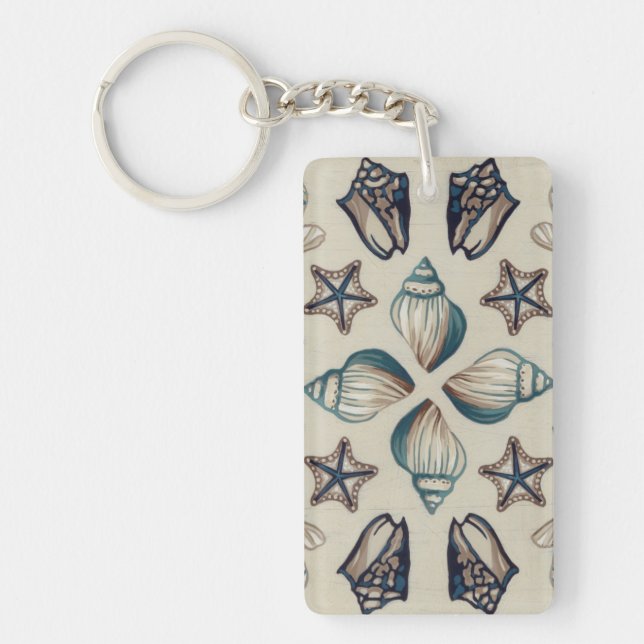 Coastal Kaleidoscope I Key Ring (Front)