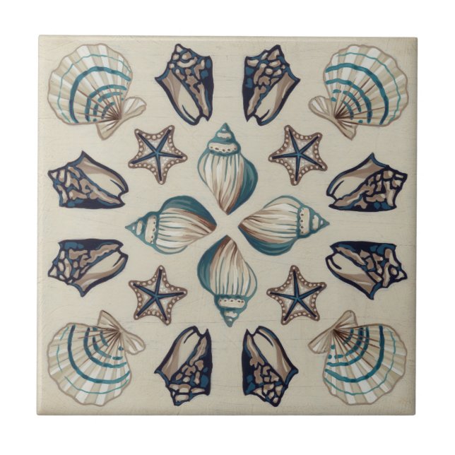 Coastal Kaleidoscope I Tile (Front)