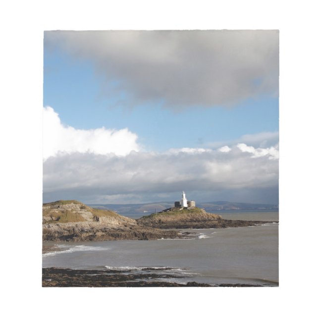 Coastal landscape and lighthouse notepad (Front)