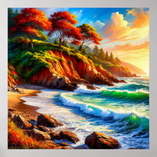 Coastal Landscape Art For Relaxing Home Decor