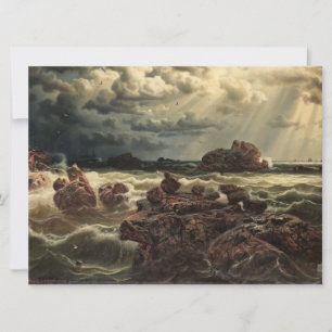 Coastal Landscape with Ships on the Horizon Card