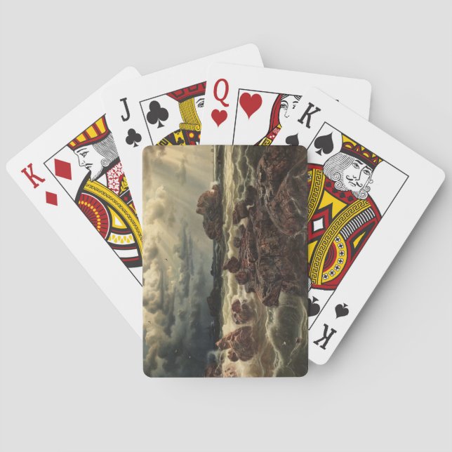 Coastal Landscape with Ships on the Horizon Playing Cards (Back)