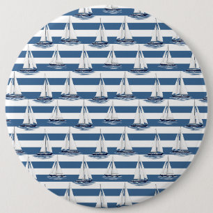 Coastal Life Oceans Blue 6 Cm Round Badge
