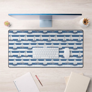 Coastal Life Oceans Blue Desk Mat