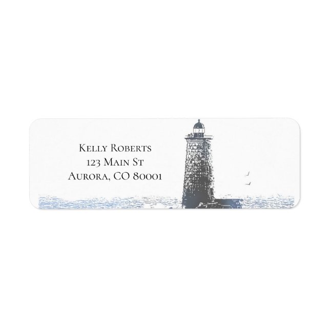 Coastal Lighthouse & Atlantic Ocean Nautical Theme (Front)