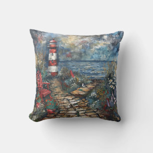 Coastal Lighthouse Cushion