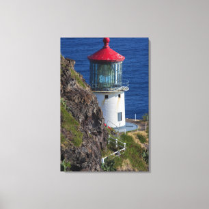 Coastal lighthouse, Hawaii Canvas Print