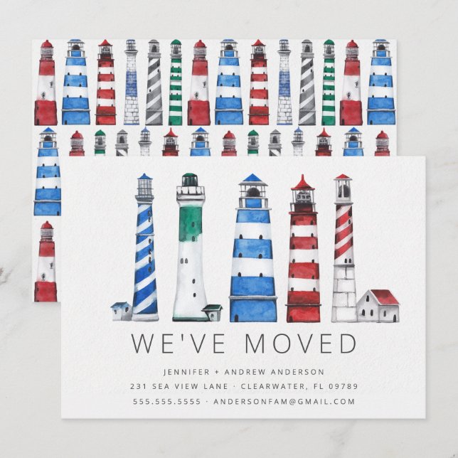 Coastal Lighthouses Moving Announcement (Front/Back)