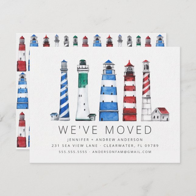 Coastal Lighthouses Moving Announcement (Front/Back)