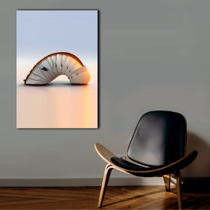 Coastal Living Room Wall Art Seashell