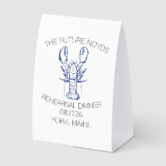 Coastal Lobster Wedding Rehearsal Dinner Sticker