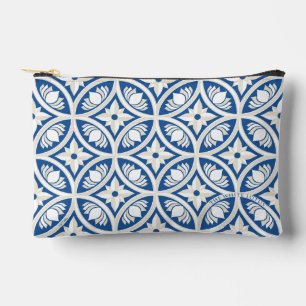 Coastal Lotus Tile Pattern - The White Lotus Accessory Pouch