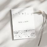 Coastal Love Sandy Beach Minimal Wedding  Save The Date<br><div class="desc">This beautifully designed card sets the perfect tone for a beach-themed wedding, evoking feelings of love, serenity, and natural beauty. The simple yet elegant line art creates a sense of tranquillity and romance, making it an ideal choice for couples looking to announce their special day in a unique and memorable...</div>