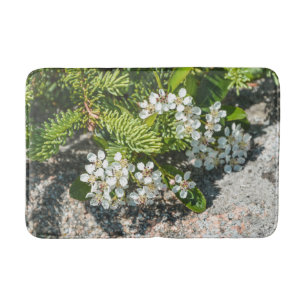 Coastal Maine Wildflowers Flower Bath Mat