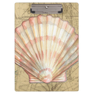 Coastal Map Collage Clipboard