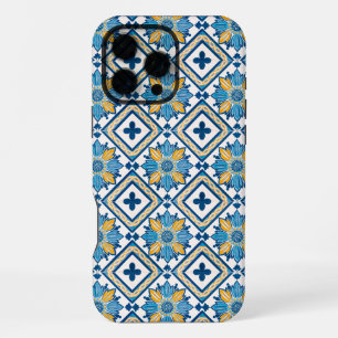 Coastal Mediterranean Charm Floral Pattern iPhone 16 Pro Max Case