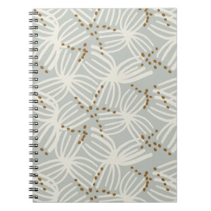 Coastal minimalist bohemian abstract - dusty blue notebook