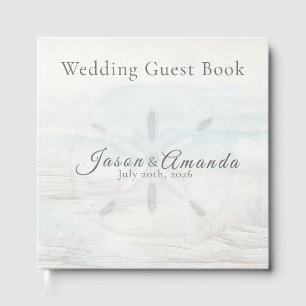 Coastal Minimalist Seaside Guest Book