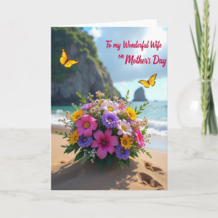 Coastal Mothers Day Floral Card