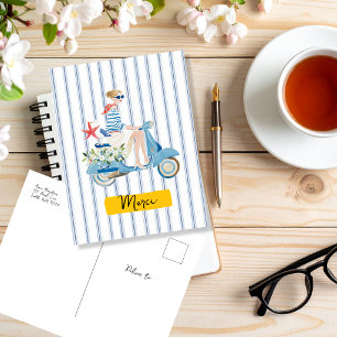 Coastal Motorscooter Postcard