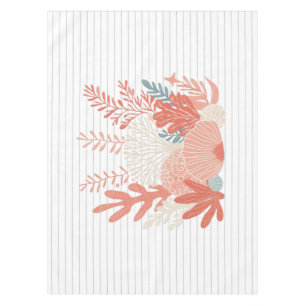 Coastal/nautical coral reef tablecloth