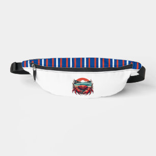 coastal/nautical Maine crab Fanny Pack