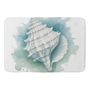 Coastal/Nautical seashell Bath Mat