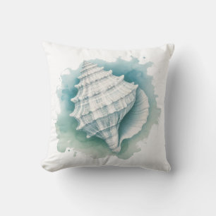Coastal/Nautical seashell  Cushion