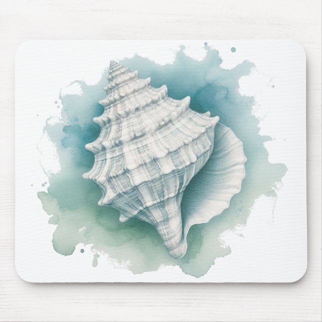 Coastal/Nautical seashell  Mouse Mat (Front)