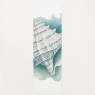 Coastal/Nautical seashell Yoga Mat