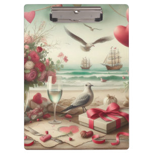 Coastal/Nautical Valentine's day Clipboard