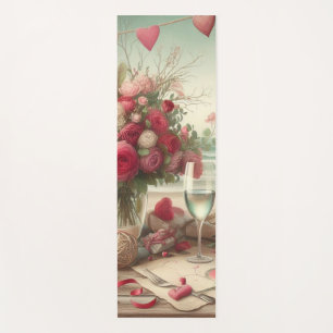 Coastal/Nautical Valentine's day Yoga Mat