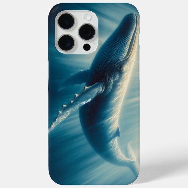 coastal/nautical whale Case-Mate iPhone case (Back)